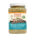 thumbnail image 1 of Pride Of India - Extra Long Indian Golden Basmati Rice - Healthy Parboiled Sella Grain, 3 Pound Jar, 1 of 6