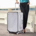 thumbnail image 3 of 18-30inch Transparent Luggage Protector Cover Waterproof Suitcase Protector Cover Rolling Luggage Suitcase Cover Dustproof Cover 22inch, 3 of 6