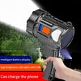 thumbnail image 1 of Pisexur Rechargeable Spotlight, Led Lights Handheld Large Flashlight Super Bright Outdoor Solar Spotlights Searchlight . on Clearance, 1 of 9