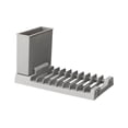 thumbnail image 2 of EARKITY Deals Dish Drying Rack, Space Saving Plate Organizers Holders Racks for Cabinet and Cupboard, Collapsible Dish Strainer with Cutlery Holder, Pot Lid Organizers for Kitchen Countertop, 2 of 4