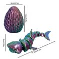 thumbnail image 3 of Birdeem Fish Tank Decorations, Fish Tank Decoration, Sharks Ornament Fish Tank Coffee Table Ornament All Joint Movable Standing Small Gift, Shark Tank Products, 3 of 5
