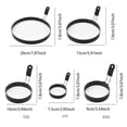 thumbnail image 2 of WIFKLSIIPG Egg Rings for Frying Stainless Steel Egg Rings Round Egg Cooker Rings Pancake with Black Silicone Handle Non Stick Egg for Kitchen Breakfast Tool Egg, 2 of 8