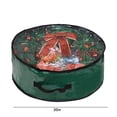 thumbnail image 3 of Yhmxh Home Storage-Storage Bins Storage Container Organization and Storage Christmas Wreath Storage Bag - Garland Holiday Container with Clear Window - Tear Proof Fabric Storage Bins, 3 of 6