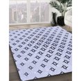 thumbnail image 3 of Ahgly Company Tapis d'Intérieur Lavable en Machine Carré Transitionnel Bleu Lavande, 7 Pieds Carré, 3 of 7