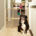 thumbnail image 2 of North States™ Mypet™ Extra-Wide Wire Mesh Petgate - Natural/Brown, 2 of 2