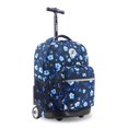thumbnail image 2 of J World New York Lever de Soleil Sac à Dos à Roulettes pour Enfants pour Filles Garçons Ados. Sac à Dos à Roulettes avec Roues, Night Bloom, 18 Pouces, 2 of 4