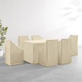 thumbnail image 2 of Crosley Furniture 7PC Vinyl Outdoor Dining Furniture Cover Set in Tan, 2 of 10