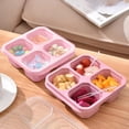 thumbnail image 4 of Liquidation Aujourd'hui! Boîte Bento à 4 Compartiments, Contenants de Préparation de Repas Réutilisables pour Enfants et Adultes, Rangement Alimentaire Divisé pour le Dîner, l'École, le Travail, les Voyages, Étanche et Écologique, 4 of 7