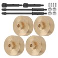thumbnail image 2 of LHCER RC Parts RC Toy Accessory Durable Brass Counterweight + Widened Axle Set For Axial SCX24 90081 1/24 RC Car Parts, 2 of 8