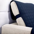 thumbnail image 4 of Housse de Protection Réversible pour Meubles de Chiens et Chats Chaise Marine/gris, 4 of 5