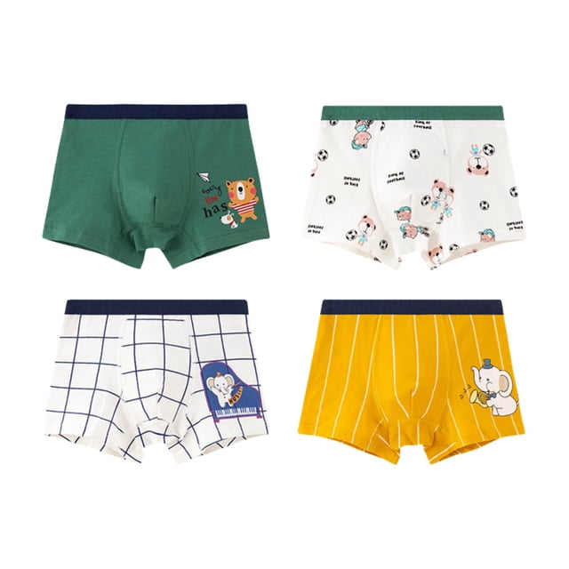 MIASHUI Boxeurs pour Garçons sous-Vêtements Mignons Dessin Animé Culottes en Coton Lot de 4,170