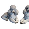 thumbnail image 3 of pitrice Poodle Dog Statue Animals Figurine Living Room Office Decoration Gray, 3 of 8