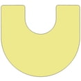 thumbnail image 2 of 60''W x 66''L Horseshoe Yellow Thermal Laminate Activity Table - Height Adjustable Short Legs, 2 of 3