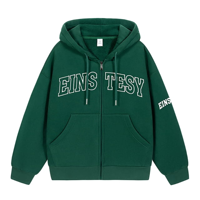 Chandail à Capuchon d'Hiver pour Homme EINSTESY à Manches Longues Cousues Cardigan Décontracté Veste Chaude