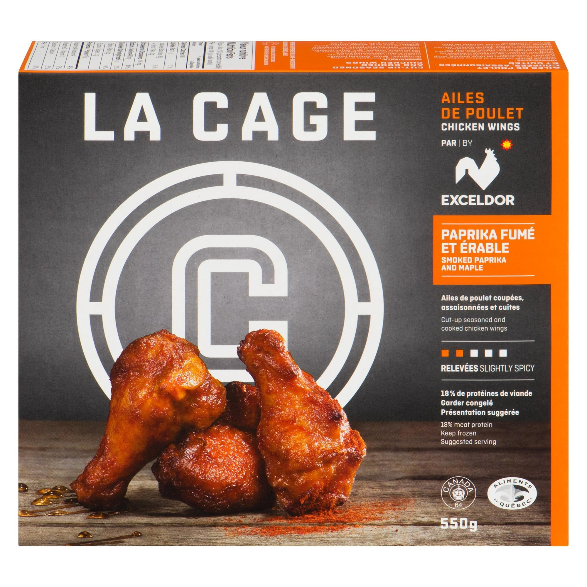 La Cage Smoked Paprika & Maple Chicken Wings, 550 g