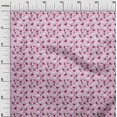 thumbnail image 3 of oneOone Rayon Fuschia Pink Fabric Floral Craft Projects Decor Fabric Printed By The Yard 56 Inch Wide, 3 of 4