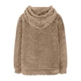 thumbnail image 4 of Timegard Chandails Molletonnés pour Femmes Hiver en Molleton Chauds Amples Confort Chandails à Capuchon Chandails à Enfiler Hauts avec Poches, 4 of 5