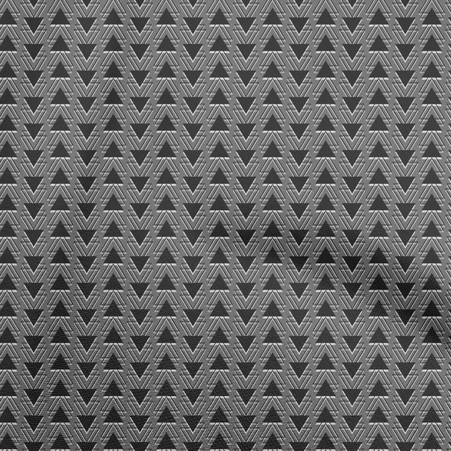 oneOone Polyester Spandex Gray Fabric Geometric Craft Projects Decor Fabric Printed By The Yard 56 Inch Wide