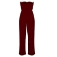 thumbnail image 3 of EQWLJWE Pantalons pour Femmes Décontractés Combinaisons pour Femmes Coupe Ajustée Taille à Volants Combinaison Décontractée Pantalons pour Femmes Liquidation, 3 of 6