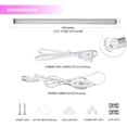 thumbnail image 2 of LED Grow Light, 240W(6 x 40W) 4ft Grow Light Led Full Spectrum with Timing, Linkable Design, V-Shape, T8 Integrated Growing Fixtures for Indoor Plants, 6-Pack, 2 of 8