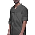 thumbnail image 2 of Atasi Kurta Pyjama Uni pour Hommes à Col Mandarin Kurta Pyjama Ethnique, 2 of 5