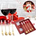 thumbnail image 1 of Meitianfacai Spoon And Fork Set Spoon-Fork Combo Set, 4PCS Stainless Steel Christmas Spoon Gift Set Dessert Spoon Fork Coffee Spoon Christmas Pendant Spoon Tableware Set, 1 of 7