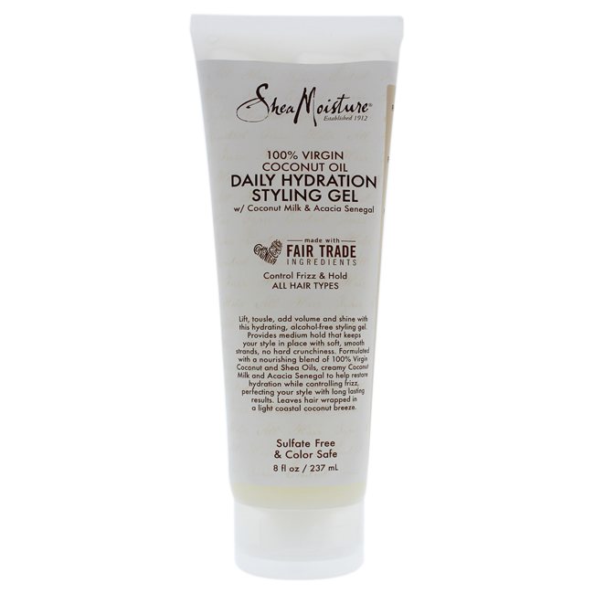 100 Percent Virgin Coconut Oil Daily Hydration Styling Gel by Shea Moisture for Unisex - 8 oz Gel