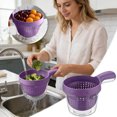 thumbnail image 2 of Colander With Handle 2 In 1 Double Layer Vegetable Washing Fruit Strainer Detachable Food Bowl For Berries Pasta Space, 2 of 4