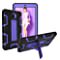 Mignova for Galaxy Tab A 8.0 SM-T380 Case.Hybrid Shockproof Rugged Anti-Impact Drop Protection Cover Built-In Kickstand For Samsung Galaxy Tab A 8.0 2017 SM-T380 T385(Black/Pruple)