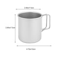 thumbnail image 2 of EGNMCR Camping et Randonnée Gobelet d'Eau de Camping Extérieur Gobelet de Camping Portable en Acier Inoxydable Gobelet de Camping, 2 of 7