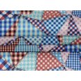 thumbnail image 5 of oneOone Velvet Light Blue Fabric Check Patchwork Craft Projects Decor Fabric Printed By The Yard 58 Inch Wide, 5 of 5