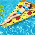 thumbnail image 3 of Inflatable Pizza Float Summer Adult Water Lounger Color Entertainment Floating Bed Pool Ride Swimming, 3 of 7