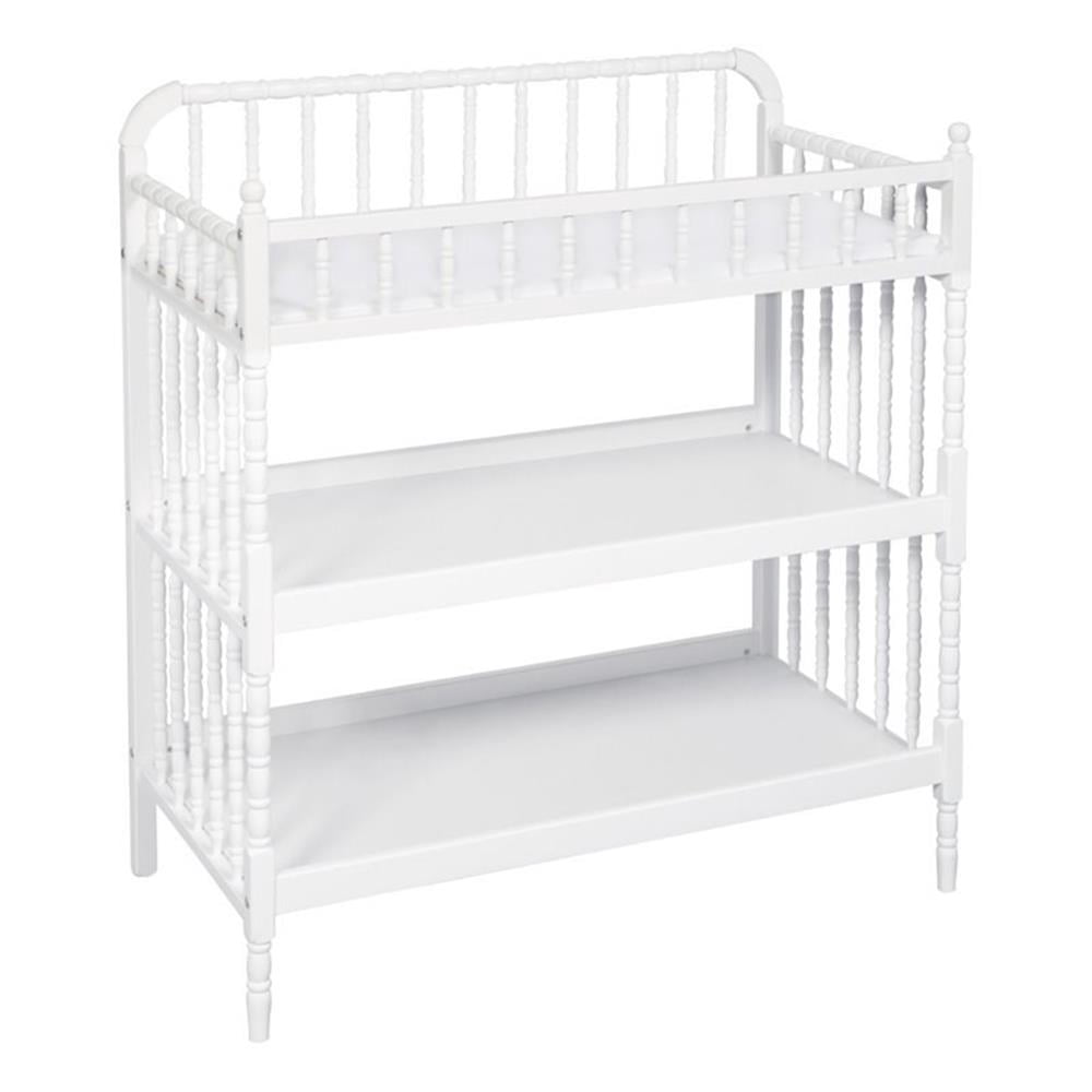 Pemberly Row Table à Langer Contemporain en Métal, Blanc - 40"H X 19"L X 36"P
