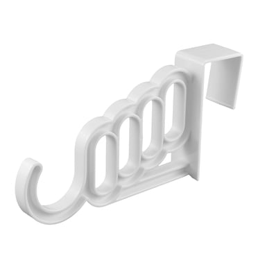 Indoor Office Washroom Plastic Over Door Wardrobe Mount Clothes Hook Hanger Blue