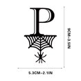 thumbnail image 1 of Spider Halloween Decoration Hang Tag Set with 26 Iron Letters 5.3 cm x 9 cm, Black Rope Included, 1 of 4