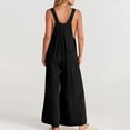 thumbnail image 4 of zanvin Pantalons pour Femmes, Liquidation Combinaison Sans Manches à Bretelles Décontractée Mode Été Unie, 4 of 5