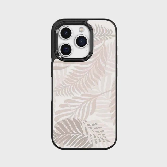 Caseco iPhone 15 Pro Max Case With Mag-Safe - White Leaf