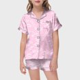 thumbnail image 2 of Pyjama en Satin pour Filles, Ensembles de Pyjama à Colorier DIY pour Filles, Ensemble de Pyjama à Boutons pour Filles, Ensemble de Pyjama Classique, Pyjamas de Noël pour Enfants 4T 5T, 2 of 5