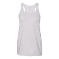 thumbnail image 1 of Bella Ladies Flowy Racerback Tank, L, White Slub, 1 of 3