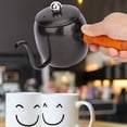 thumbnail image 3 of Cafetière en Acier Inoxydable à Poignée Confortable, Bouilloire 500 ml, pour la Maison Noire 500 ml, 3 of 8