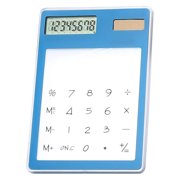 Binwennn Transparent Basic Standard Calculators Small Digital Calculator Solar Power Desktop Calculators Pocket Size Calculator For Students Mini Handheld Calculator Basic Standard Calculat