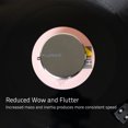 thumbnail image 4 of Fluance HiFi Vinyl Record Weight Stabilizer High Mass 760 gram Steel LP Disc Turntable Accessory with Protective Velvet Pad for Vibration Damping (RW02), 4 of 6