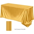 thumbnail image 3 of Tablecloths Can Be Cut Solid Color Glossy Satin Cloth Tablecloth for High-end Hotel Banquet Wedding, 3 of 6