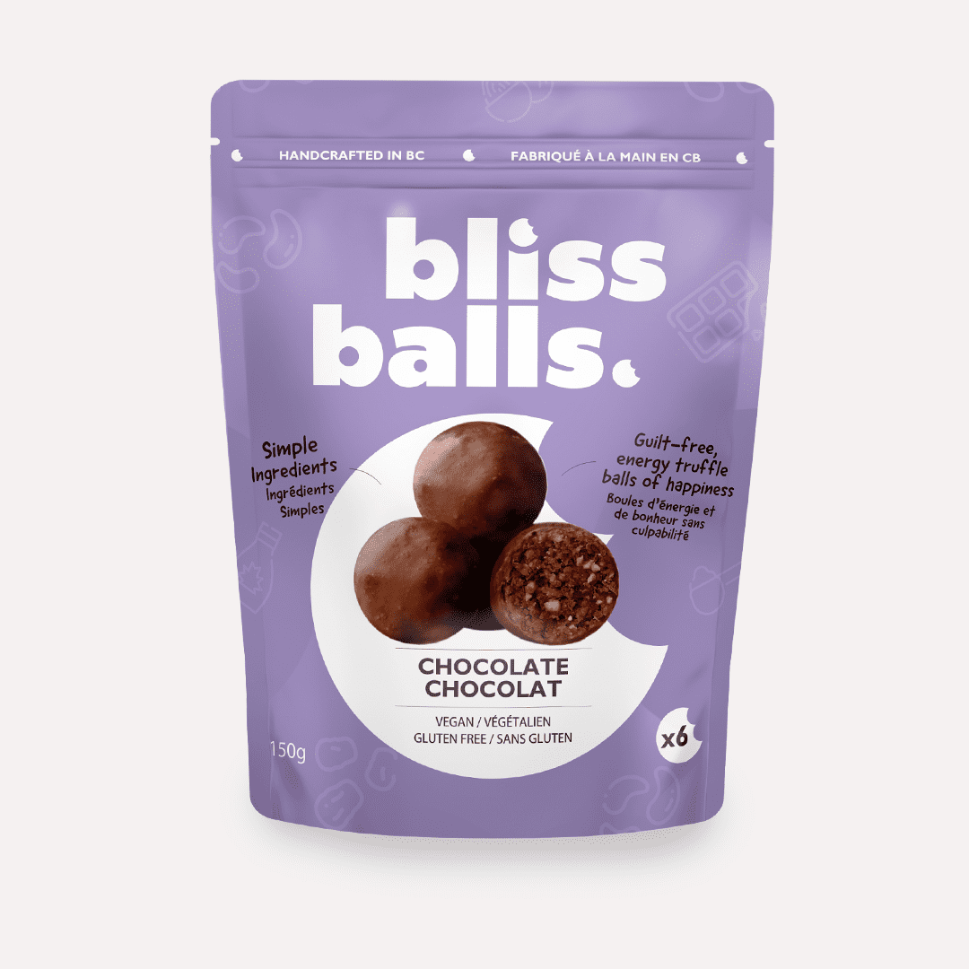 Bliss Balls Chocolate Energy Truffles - Vegan Gluten-Free Chocolate Snack Balls -150g
