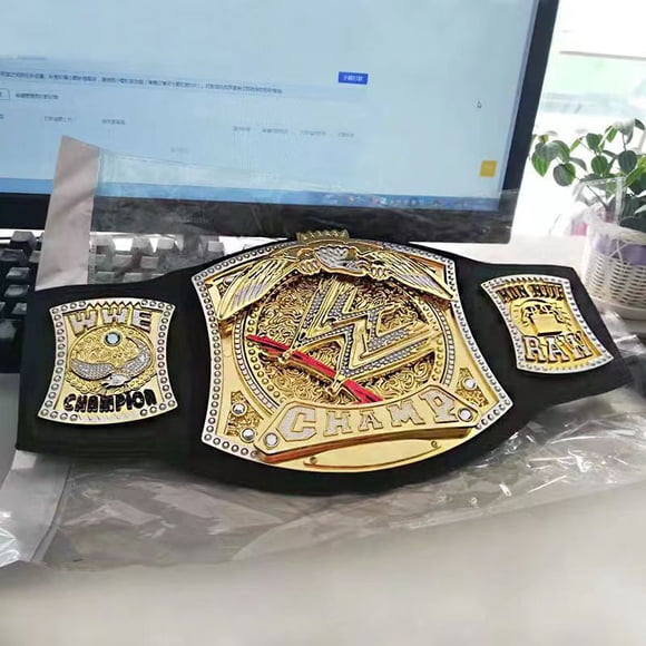Ceinture Dorée de Championnat Wrestler 95cm Figurine d'Action Personnages Occupation Lutte Gladiateurs Ceinture Figurine Anime Jouets Cadeaux Garçon