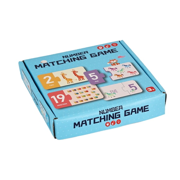 Qocolhg Jouets pour Bébés pour Tout-Petits 1-3 4-6 7-12 Ans, Casse-Tête d'Appariement Numérique pour Enfants, Jouets d'Initiation à l'Anglais pour la Petite Enfance et Jouets Intellectuels, Petits Cadeaux de Bas de Noël pour Enfants