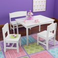 thumbnail image 1 of KidKraft Nantucket Table pour Enfants avec Banc et 2 Chaises - Blanc 26110, 1 of 2