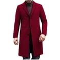 thumbnail image 2 of Ceisia Men's Slim Fit Wool-Blend Single-Breasted Long Wool Coat Gift, 2 of 8
