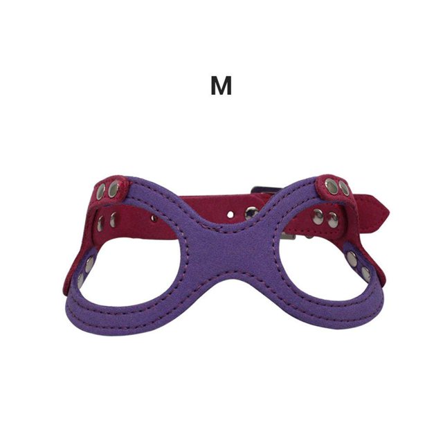 Pet Dog Harness Soft Suede Small Dog Harness for Puppies Adjustable Chest Strap