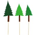 thumbnail image 1 of Coxeer Cake Topper Set Felt Plant Cute Cake Pick Cupcake Decoration Stick for Birthday, 1 of 10
